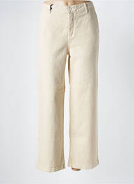 Jeans coupe large taille normale taille normale beige HAPPY femme