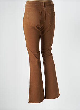 Jean coupe flare stretch taille normale marron HAPPY femme
