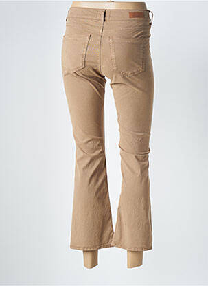 Pantalon 7/8 stretch taille normale marron HAPPY femme