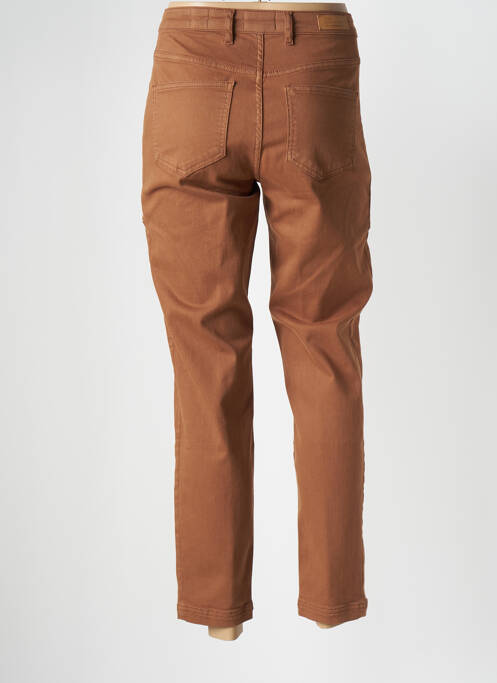 Jeans coupe slim marron HAPPY pour femme