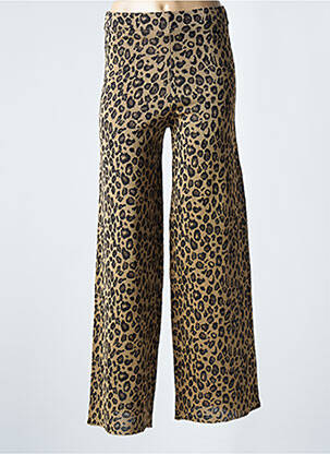Pantalon large taille haute taille haute beige JS MILLENIUM femme