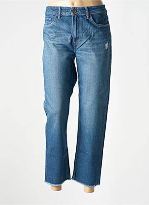 Jeans coupe slim effet usé délavé taille haute bleu SALSA femme