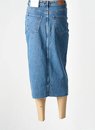 Jupe mi-longue stretch bleu TIFFOSI femme