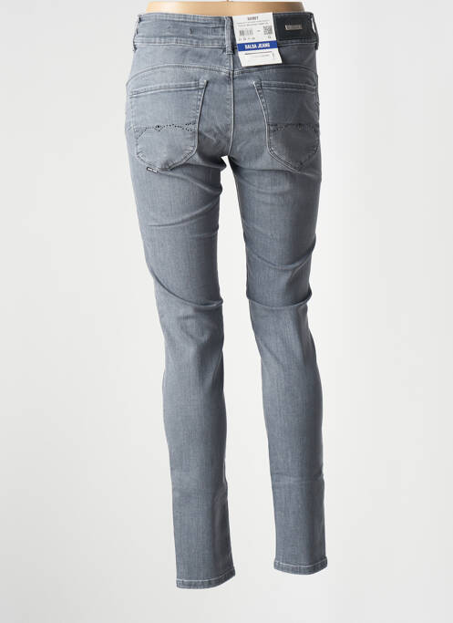 Jeans skinny gris SALSA pour femme