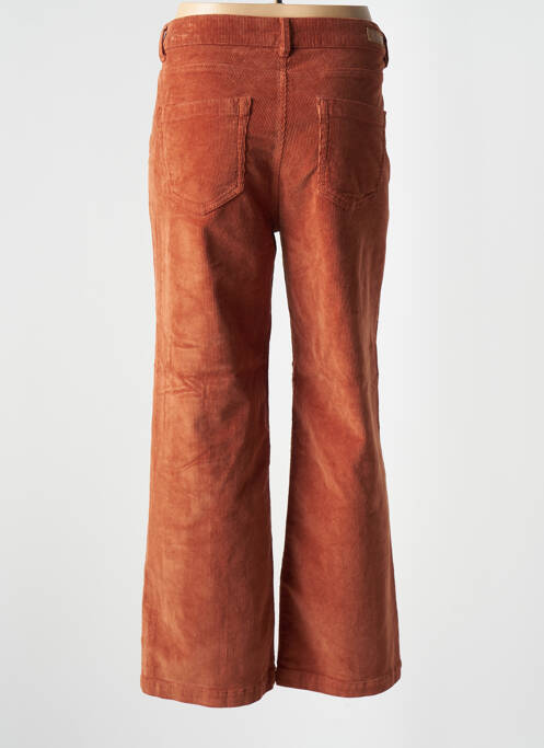Pantalon large marron HAPPY pour femme
