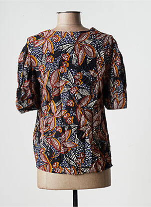 Blouse manches courtes manches courtes noir LA FEE MARABOUTEE femme