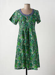 Robe mi-longue vert LALITA pour femme seconde vue
