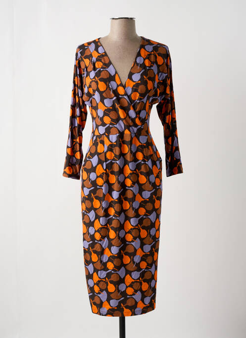 Robe mi-longue noir WOW TO GO pour femme