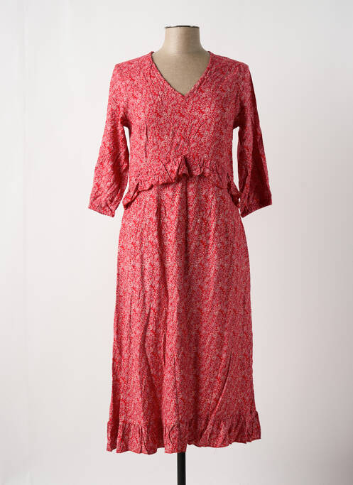 Robe mi-longue rouge ALLER SIMPLEMENT pour femme