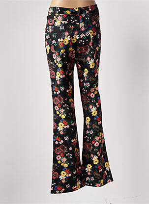 Pantalon flare stretch taille haute noir WHO'S THAT GIRL femme