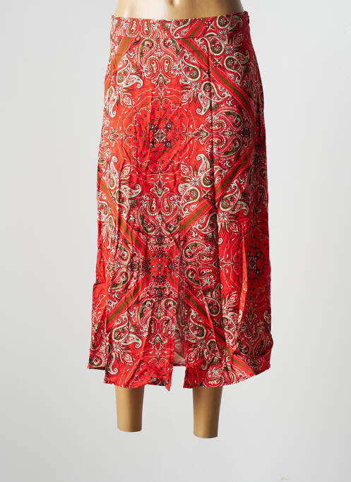 Jupe longue orange LA FEE MARABOUTEE femme
