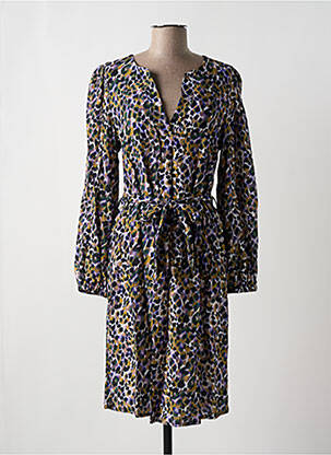 Robe mi-longue manches longues manches longues noir LITTLE SISTER'S femme