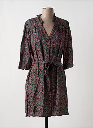Robe courte manches 3/4 manches 3/4 noir GRACE & MILA femme