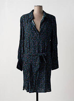 Robe courte manches longues manches longues noir EMA BLUE'S femme