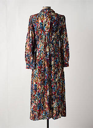 Robe longue manches longues manches longues bleu 7 SEASONS femme