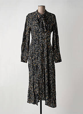 Robe Longue Manches Longues Noir Le Comptoir Des Quartiers Femme