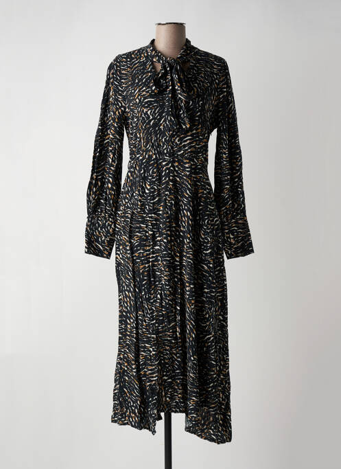 Robe longue manches longues manches longues noir LE COMPTOIR DES QUARTIERS femme