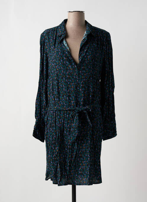 Robe courte manches longues manches longues noir EMA BLUE'S femme