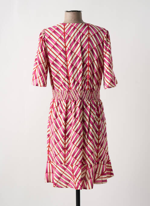 Robe courte rose AN' GE pour femme