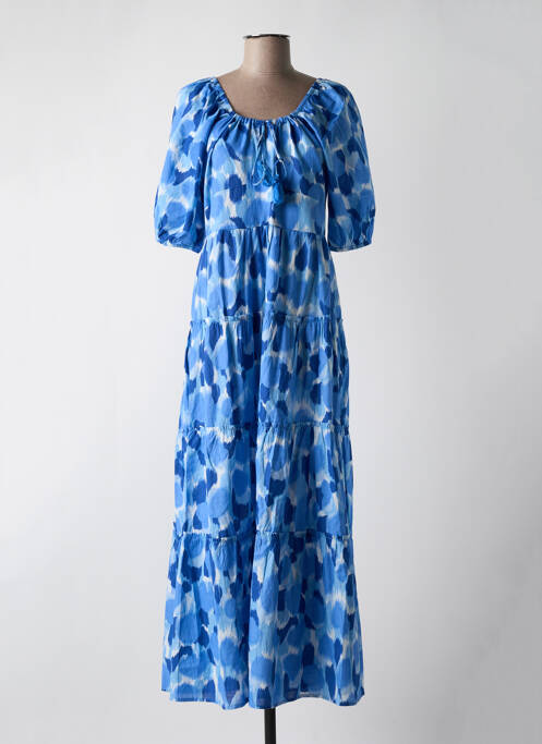 Robe longue bleu AN' GE pour femme