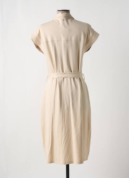 Robe mi-longue beige TRAMONTANA pour femme