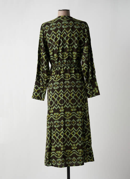 Robe mi-longue marron AN' GE pour femme