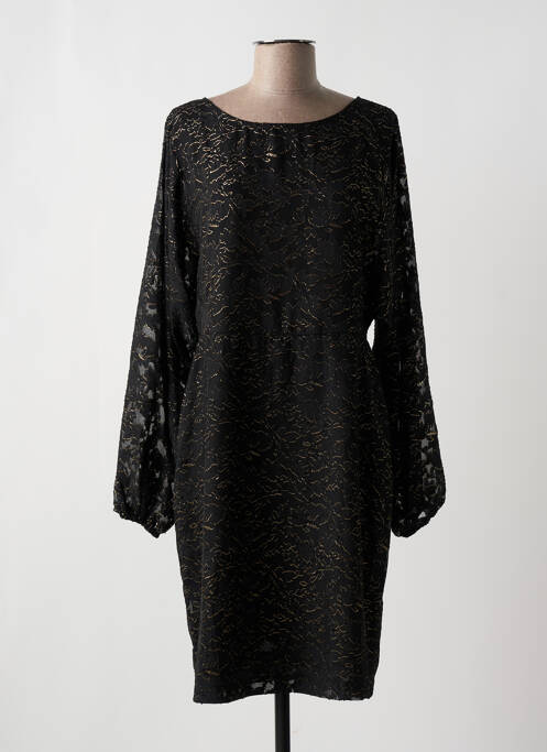 Robe mi-longue noir ICHI pour femme