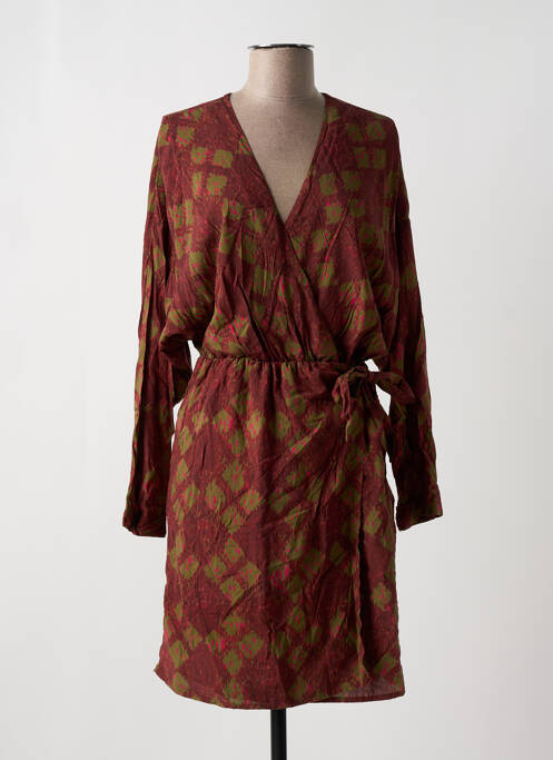 Robe mi-longue orange LITTLE SISTER'S pour femme