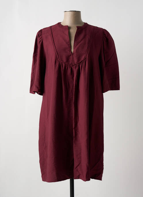 Robe mi-longue rouge AN' GE pour femme