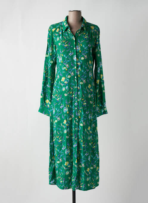 Robe mi-longue vert AN' GE pour femme