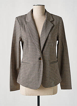Blazer fausses poches marron ICHI femme