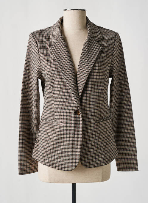 Blazer marron ICHI pour femme