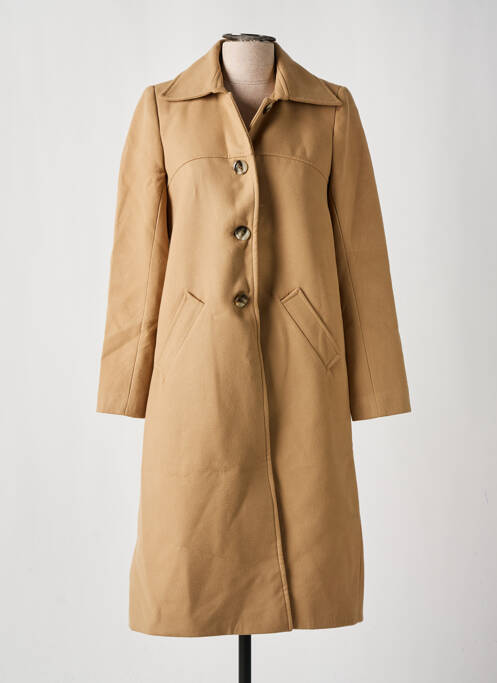 Manteau long beige LITTLE SISTER'S pour femme