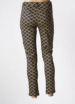 Pantalon 7/8 taille haute taille haute marron CHIC & JEUNE femme