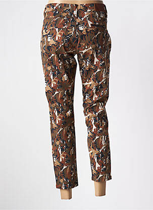 Pantalon 7/8 stretch taille normale marron FREEMAN T.PORTER femme