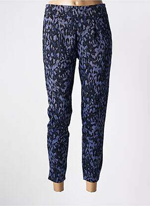 Pantalon 7/8 stretch taille normale bleu ICHI femme