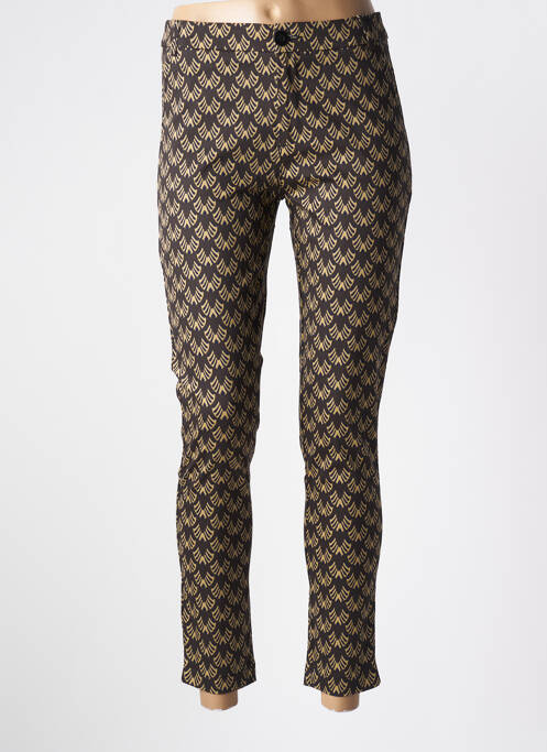 Pantalon 7/8 marron CHIC & JEUNE pour femme
