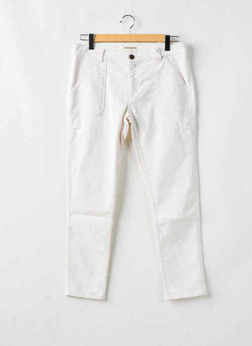 Jeans coupe slim blanc RED LEGEND pour femme