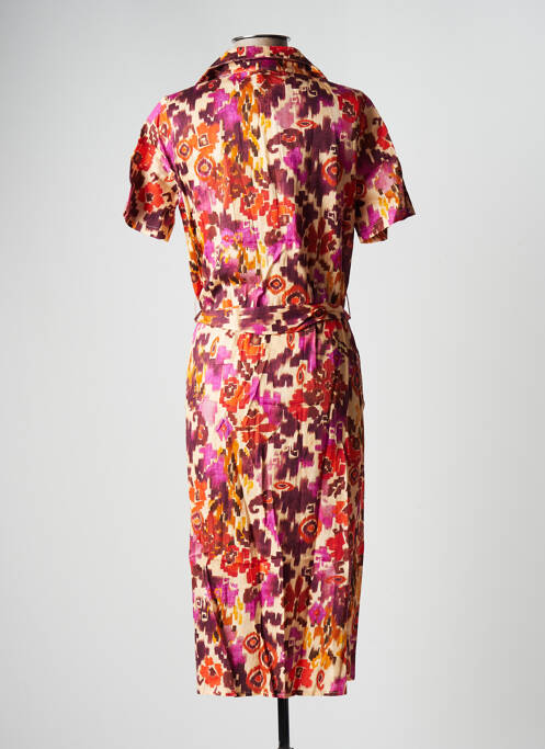 Robe mi-longue orange LA FEE MARABOUTEE femme