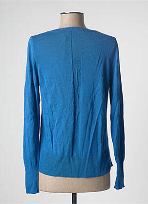 Gilet manches longues resserrée sur le bas bleu LA FEE MARABOUTEE femme