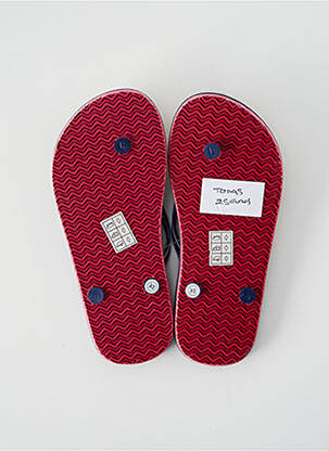 Tongs bout ouvert talon plat jusqu'à 3cm bleu HUBLOT femme