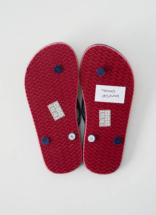 Tongs bout ouvert talon plat jusqu'à 3cm bleu HUBLOT femme