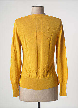 Pull col v manches longues jaune LA FEE MARABOUTEE femme