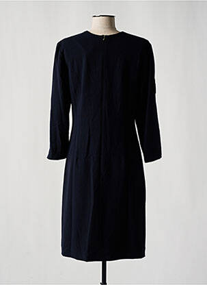 Robe mi-longue manches 3/4 manches 3/4 bleu NATHALIE CHAIZE femme