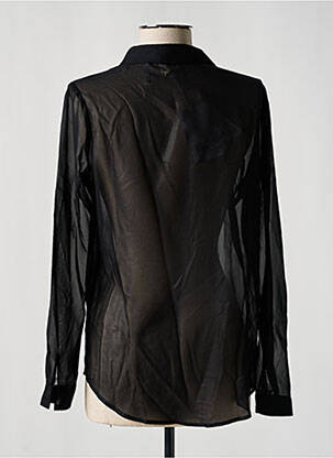 Chemisier coupe fluide manches longues noir LPB femme