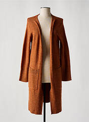 Gilet manches longues marron CISO pour femme seconde vue