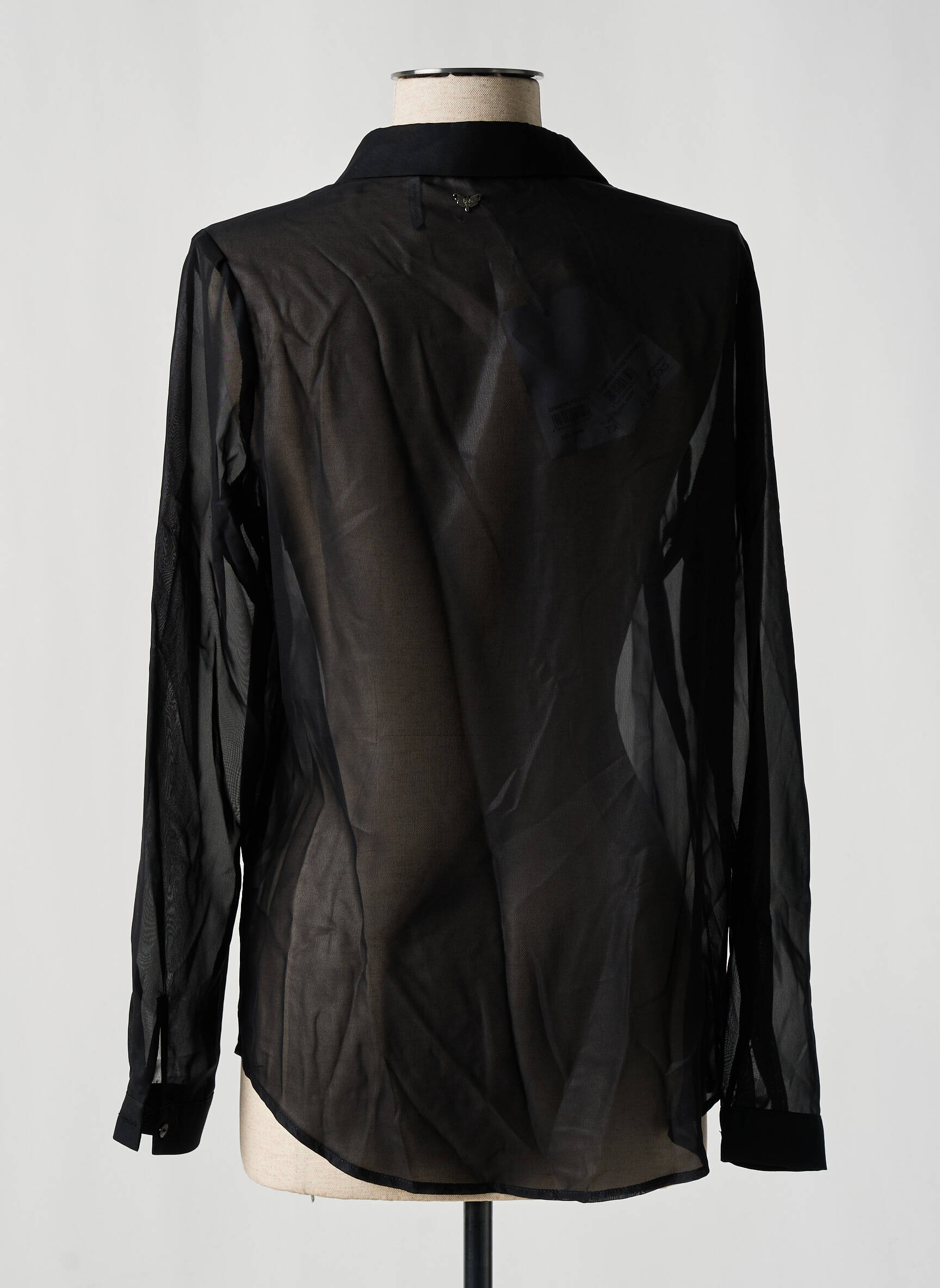Chemisier coupe fluide manches longues noir LPB LES PETITES BOMBES  femme