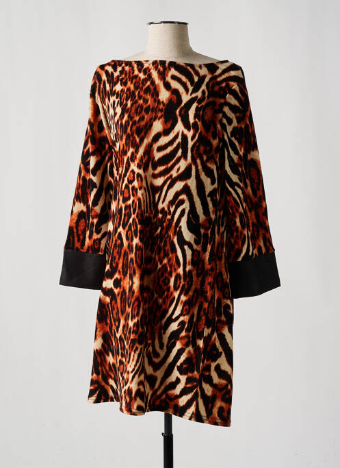 Robe mi-longue marron OTTANTOTTO pour femme