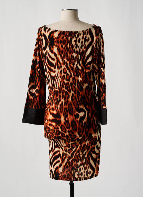 Robe mi-longue marron OTTANTOTTO pour femme