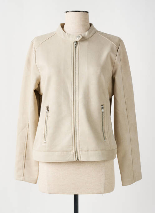 Veste casual beige SIGNATURE pour femme
